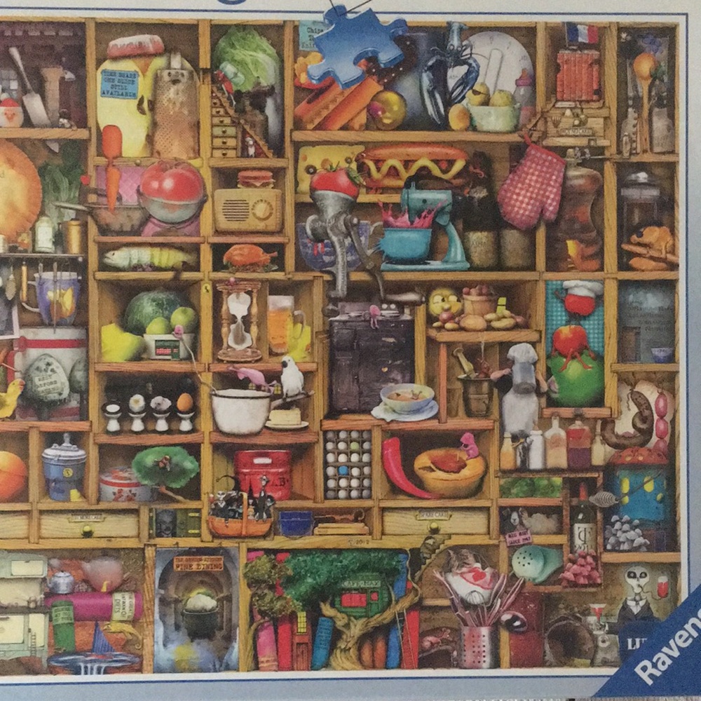 Ravensburger 1000 Piece Puzzle - Kitchen Cupboard, New in Package! - Picture 3 of 11